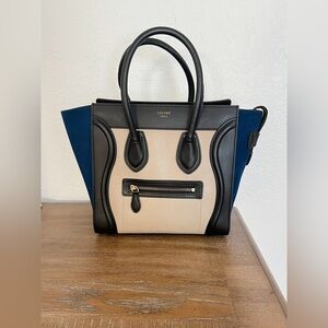 Pre owned Celine Tri color luggage bag